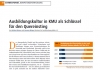Ausbildungskultur in KMU als Schlüssel für den Quereinstieg